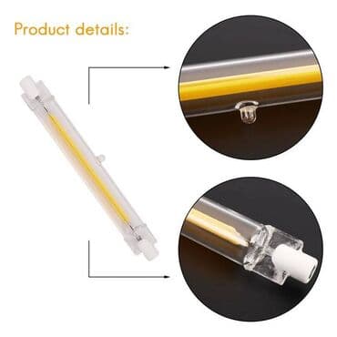 продаю настольный теннис: Двух цокольная лампа R7S, светодиодная подсветка, стеклянная трубка — 2