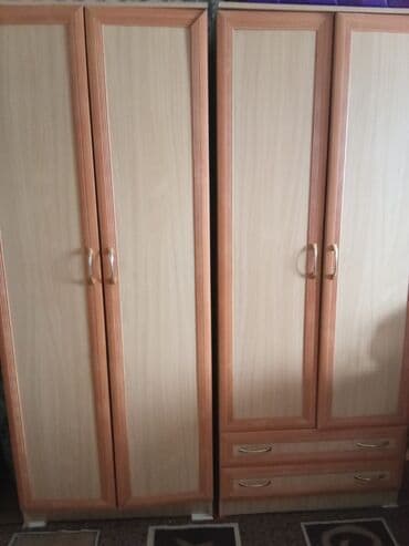 шкаф для детской одежды: Спальный гарнитур, Шкаф, ДСП, цвет - Бежевый — 1