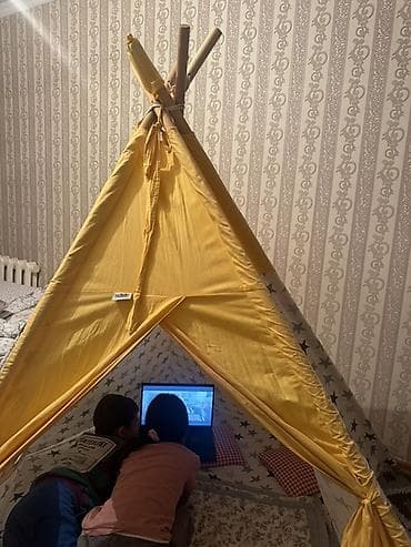Детская палатка-типи для дома - Каркас из деревянных реек