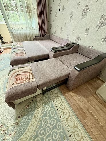 Мебельные гарнитуры: Комплект мягкой мебели, Б/у, Самовывоз, Платная доставка, цвет - Розовый — 1