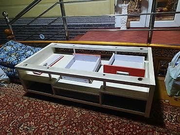 Лакокрасочные материалы: Журнальный/тв-столик с декоративной столешницей и системой хранения — 3