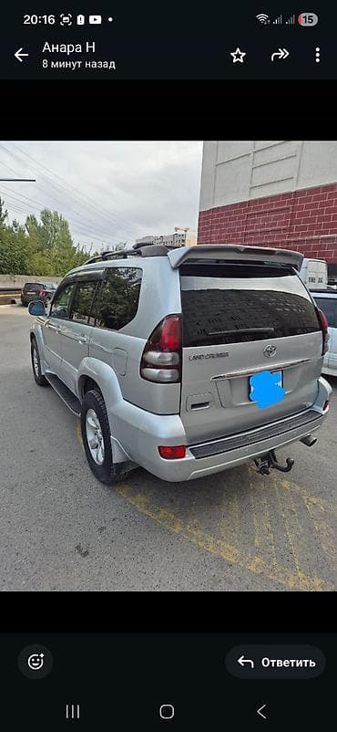 поло авто: Toyota Land Cruiser Prado: 2004 г., 0.3 л, Автомат, Дизель, Внедорожник — 2