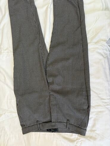 двойка брюки и кофта: Брюки Классические, Экокожа, S — 2