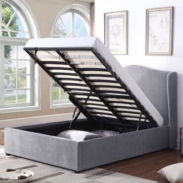 каркас на кровать: Кроватные основания цельносварные. ⠀ Каркас из металлического профиля — 6