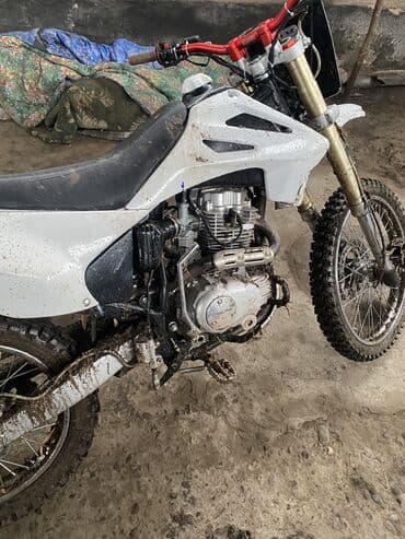 авто ру шины и диски б у: Кроссовый/эндуро мотоцикл в белом пластике - Тип: легкий внедорожный — 6