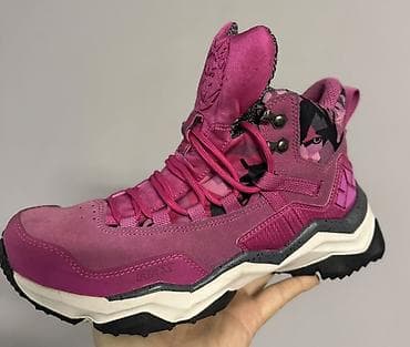 горный ботинки: Треккинговые ботинки бренда RAX, модель 370w Hiking в розовом цвете — 4