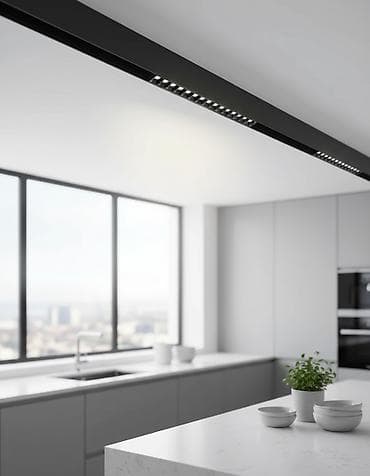 Черный магнитный светильник для трековых систем с мощностью 12 Вт и at lalafo.kg Черный магнитный светильник для трековых систем с мощностью 12 Вт и