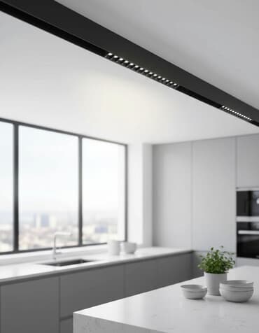 продаю магнит: Черный магнитный светильник для трековых систем с мощностью 12 Вт и — 1