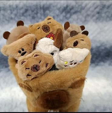 toy: Мягкая игрушка «Букет медвежат Капибары» Милый, оригинальный — 2
