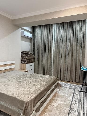 single room flat: 2 комнаты, Анар мкр., Риэлтор, Без подселения, от 6 месяцев, С мебелью полностью — 1