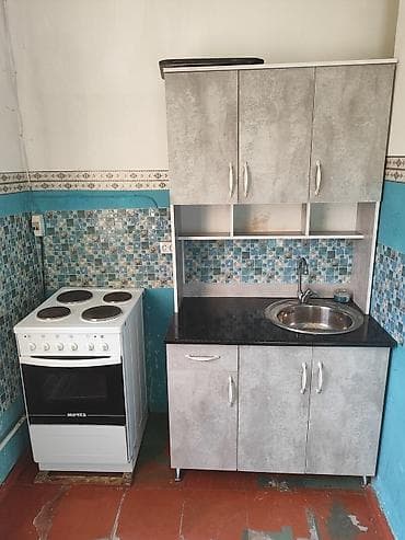 квартира 104 серии бишкек: 1 комната, 33 м², 5 этаж, Старый ремонт — 8