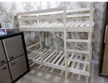 Детская односпальная кровать, Новый, Для девочки, Для мальчика, С матрасом, Дерево, Самовывоз, Платная доставка