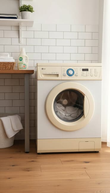 мастера по ремонту стиральных машин: Стиральная машина LG, Б/у, Автомат, До 5 кг, Полноразмерная — 1