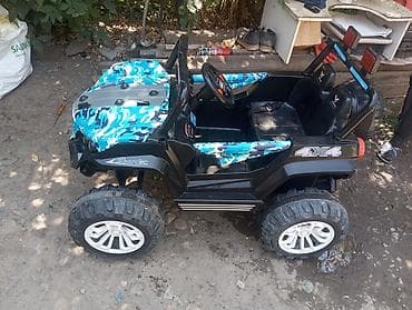 Детский электромобиль-джип 4x4 - Двухместный кузов с сиденьями и — 1