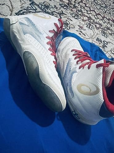 Кроссовки и спортивная обувь: Мужские кроссовки, 42, Asics, Б/у, цвет - Белый, Платная доставка — 1