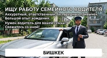 Резюме: Семейный водитель (Бишкек) - Аккуратный и ответственный, без вредных — 1