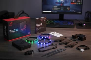 студийная звуковая карта: Продам RGB-контроллер ROG Aura Terminal для игровых настольных — 1