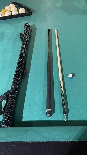 Бильярдный кий разборный + чехол и мел Комплектация: - кий из двух