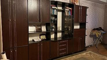 Сушилки: Гарнитур для зала, Б/у, Тумба под ТВ, ДСП, Самовывоз, цвет - Коричневый — 2