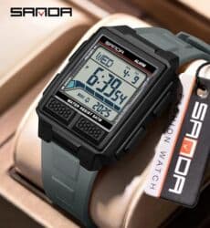 Атайын кийим: Sanda Функции: часы, минуты, секунды, таймер, будильник, подсветка — 1