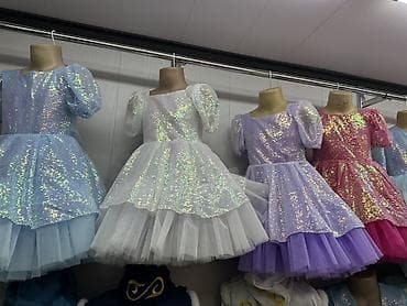 детский шлопка: Детское платье, цвет - Розовый, Новый — 4