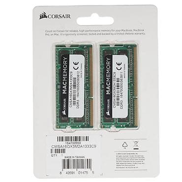 Техника и электроника: Corsair MacMemory SODIMM DDR3 — комплект из 2 модулей по 8 ГБ (итого — 1