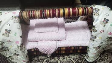 новорожденным: Люлька, Новый, Качалка, Дерево, цвет - Красный, Платная доставка, Самовывоз, Бесплатная доставка — 1