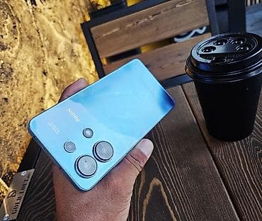 fold 4: Redmi, Redmi Note 13, Б/у, 128 ГБ, цвет - Голубой, 1 SIM, 2 SIM — 6