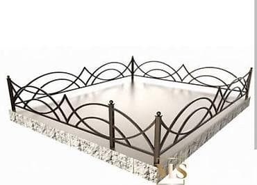 метал база: Кованые оградки для благоустройства захоронения - Материал: сталь — 1