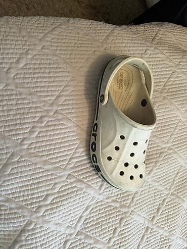 Сабо, 42, Crocs, Б/у, цвет - Белый