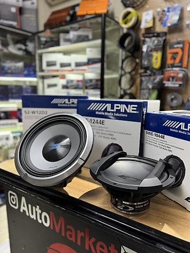 mini jack: Сабвуфер Alpine S2‑W12D2 (S‑Series) - Тип: 12" (30 см) сабвуфер для — 8