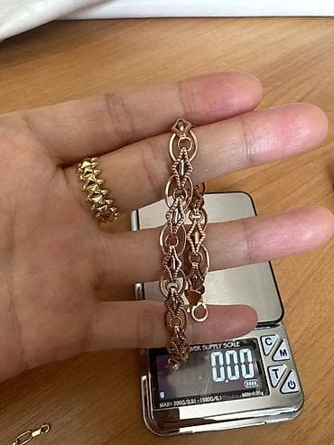 Срочно! 7500 за грамм Браслет из металла тёплого розово‑золотистого at lalafo.kg Срочно! 7500 за грамм Браслет из металла тёплого розово‑золотистого