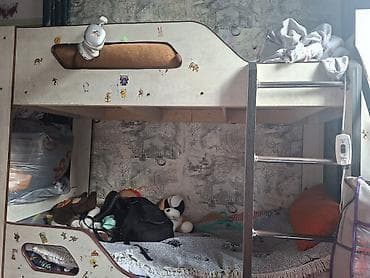 peg prego: Двухъярусная детская кровать, ЛДСП, цвет - Белый — 1