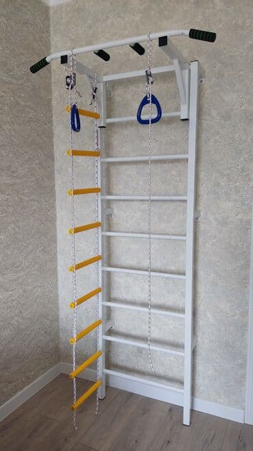 на мото: Шведская стенка Турник Набор для детей Верёвочная лестница Кольца — 1