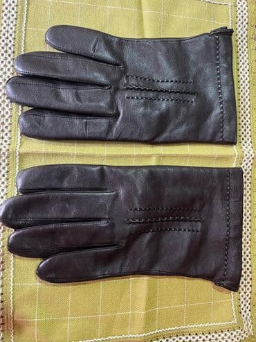 ремень из кожи: Классические кожаные перчатки - Материал верха: натуральная гладкая — 1