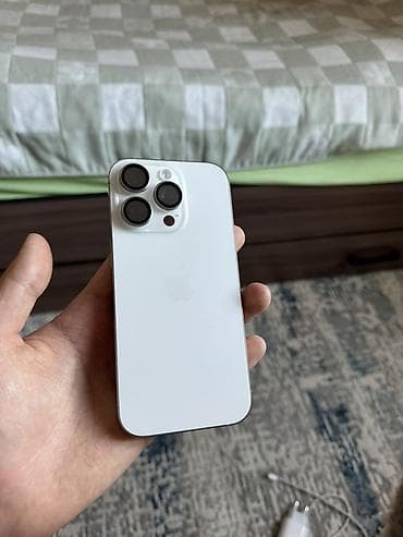 honor 100 pro: IPhone 16 Pro, Б/у, 512 ГБ, White Titanium, Чехол, 100 % — 1