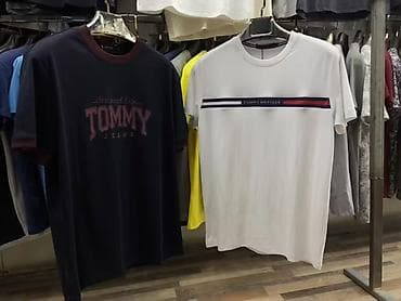вещи ссср: Мужская футболка, L, XL, 2XL, Tommy Hilfiger, Новый, цвет - Белый, Самовывоз, Платная доставка — 1
