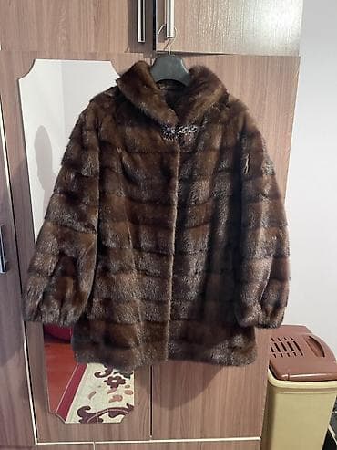 max mara: Шуба, Норка, По колено, Италия, XL — 1