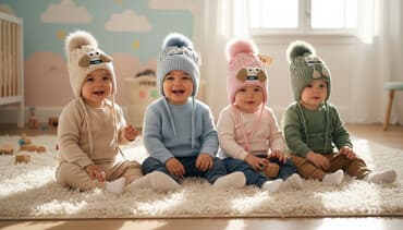 Шапка, С ушками, Акрил, Зима, С помпоном at lalafo.kg Шапка, С ушками, Акрил, Зима, С помпоном