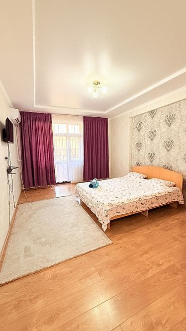 бишкек комната: 1 бөлмө, Люкс, ​​элита, Жал мкр (а.и. Жогорку, Ортоңку, Төмөнкү), Душ кабинасы, Жаздык, жууркан-төшөк каптары, Кондиционер — 8