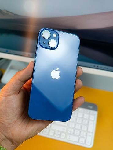 umiio a10 pro: IPhone 13, Б/у, 128 ГБ, Синий, Защитное стекло, Чехол, Коробка, 82 % — 1