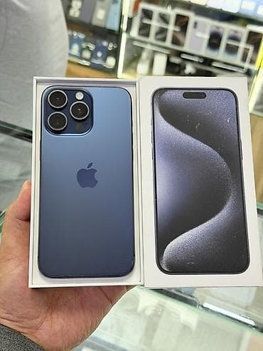 IPhone 15 Pro Max, Б/у, 256 ГБ, Blue Titanium, Коробка, 81 % at lalafo.kg IPhone 15 Pro Max, Б/у, 256 ГБ, Blue Titanium, Коробка, 81 %