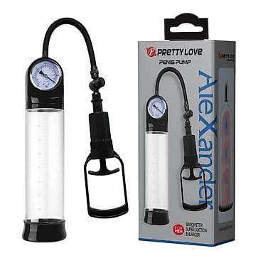 Вакуумная помпа для мужчин «Penis Pump 010088» с поршневым насосом