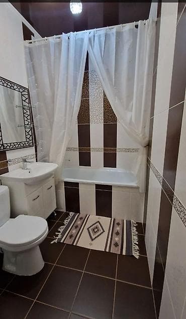 западный ош: 2 комнаты, 78 м², 106 серия, 9 этаж, Евроремонт — 8