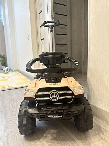 pop it: Детская машинка-джип с ручкой для родителей - Тип: толокар/каталка с — 1