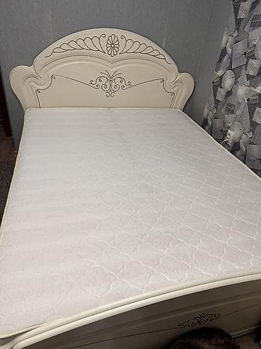 aero 2: Спальный гарнитур, Двуспальная кровать, МДФ, цвет - Бежевый — 9