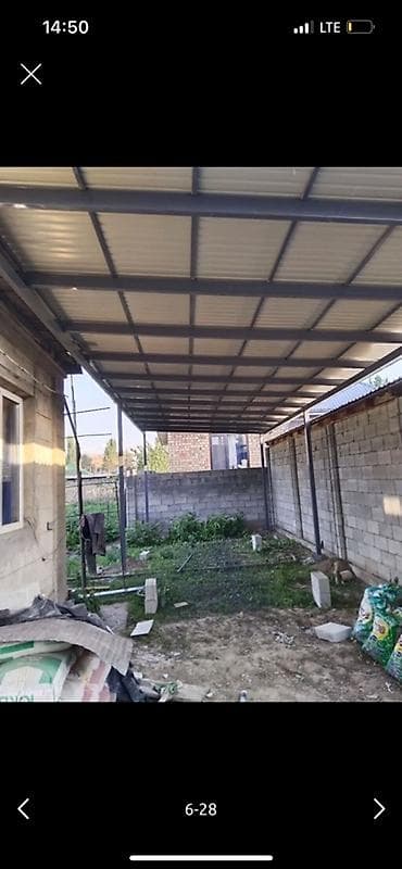 спальник на крышу: Навес, Арочный, Металл, Поликарбонат, Установка — 3