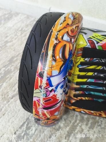 гироскутер батарея: Гироскутер с ярким граффити-принтом - Диаметр колёс: около 10" — 4