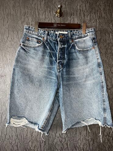 Мужские шорты, S, M, H&M, Новый, цвет - Голубой, Самовывоз, Платная доставка