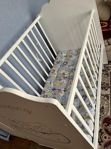 полозья: Люлька, Колыбель, Дерево, цвет - Белый — 2